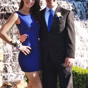 Blue Homecoming Dress